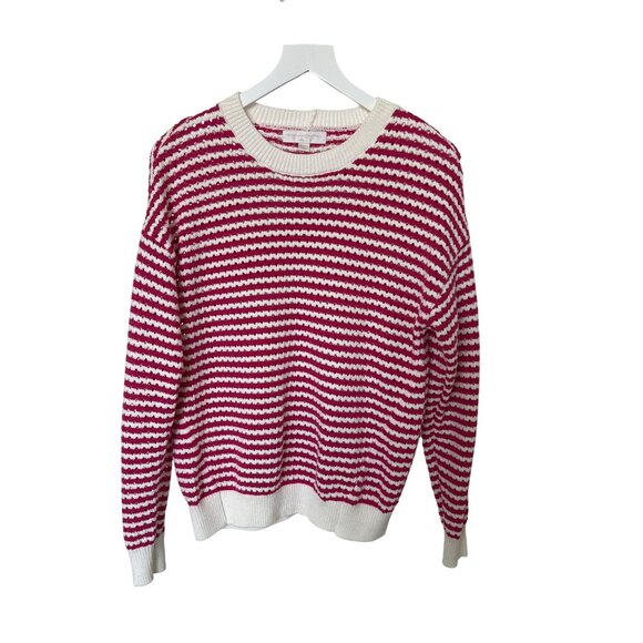 Spiritual Gangster Pink & Ivory Stripe Sweater - Picture 5 of 7
